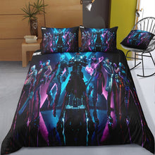 Load image into Gallery viewer, 3D Cartoon Bedding Suit Fortnites Quilt Cover Fortress Night Printed Bed Spead Child Bedroom Bed Duvet Cover Bedclothes 3pcs Set