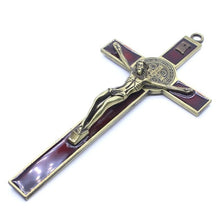 Load image into Gallery viewer, Church Relics Jesus on the Stand Cross Wall Crucifix Antique Home Chapel Decor  M0XD
