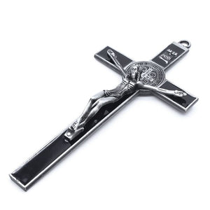 Church Relics Jesus on the Stand Cross Wall Crucifix Antique Home Chapel Decor  M0XD