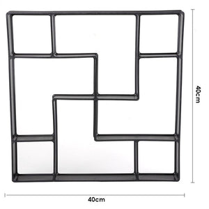 DIY Plastic Path Maker Mold Manually Paving Cement Brick Stone Road Paving Mold Concrete Molds Tool for Garden Paving Accessory