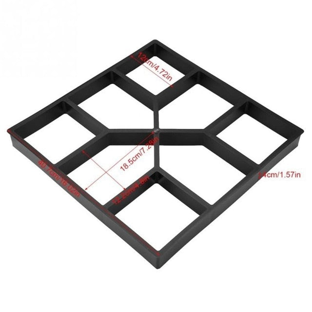 DIY Plastic Path Maker Mold Manually Paving Cement Brick Stone Road Paving Mold Concrete Molds Tool for Garden Paving Accessory