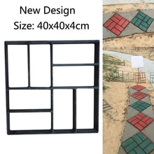 Load image into Gallery viewer, DIY Plastic Path Maker Mold Manually Paving Cement Brick Stone Road Paving Mold Concrete Molds Tool for Garden Paving Accessory
