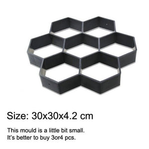 DIY Plastic Path Maker Mold Manually Paving Cement Brick Stone Road Paving Mold Concrete Molds Tool for Garden Paving Accessory