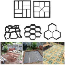 Load image into Gallery viewer, Manually Paving Cement Brick Concrete Molds DIY Plastic Path Maker Mold Garden Stone Road Mold Garden Decoration
