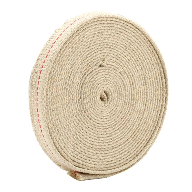 4.5M Feet White Flat Cotton Useful Strong Flat Cotton Wick Core For Kerosene Burner Stove Lighting Lantern Oil Lamp  Accessory