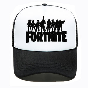 Unisex Basball Cap Fortnite Mesh Cap Anime Figure Fortress Night Dad Hat Men Women Summer Truck Cap Travel Hip Hop Visor Sun Hat