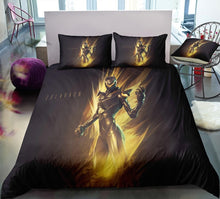 Load image into Gallery viewer, 3D Cartoon Bedding Suit Fortnites Quilt Cover Fortress Night Printed Bed Spead Child Bedroom Bed Duvet Cover Bedclothes 3pcs Set
