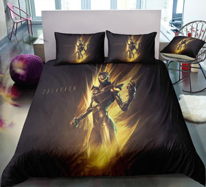 3D Cartoon Bedding Suit Fortnites Quilt Cover Fortress Night Printed Bed Spead Child Bedroom Bed Duvet Cover Bedclothes 3pcs Set